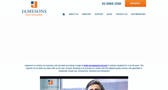Desktop Screenshot of jamesons.com.au