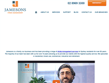 Tablet Screenshot of jamesons.com.au