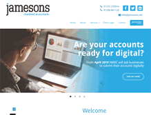 Tablet Screenshot of jamesons.net